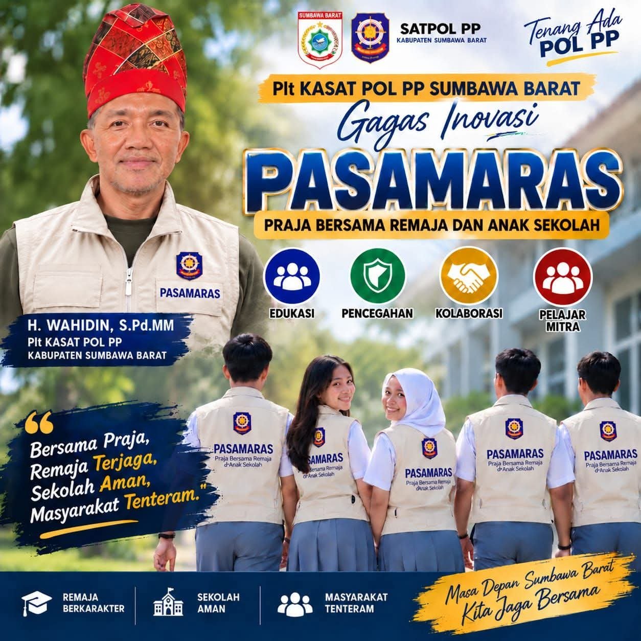 SATPOL PP SUMBAWA BARAT PUNYA CARA BARU MENJAGA REMAJA